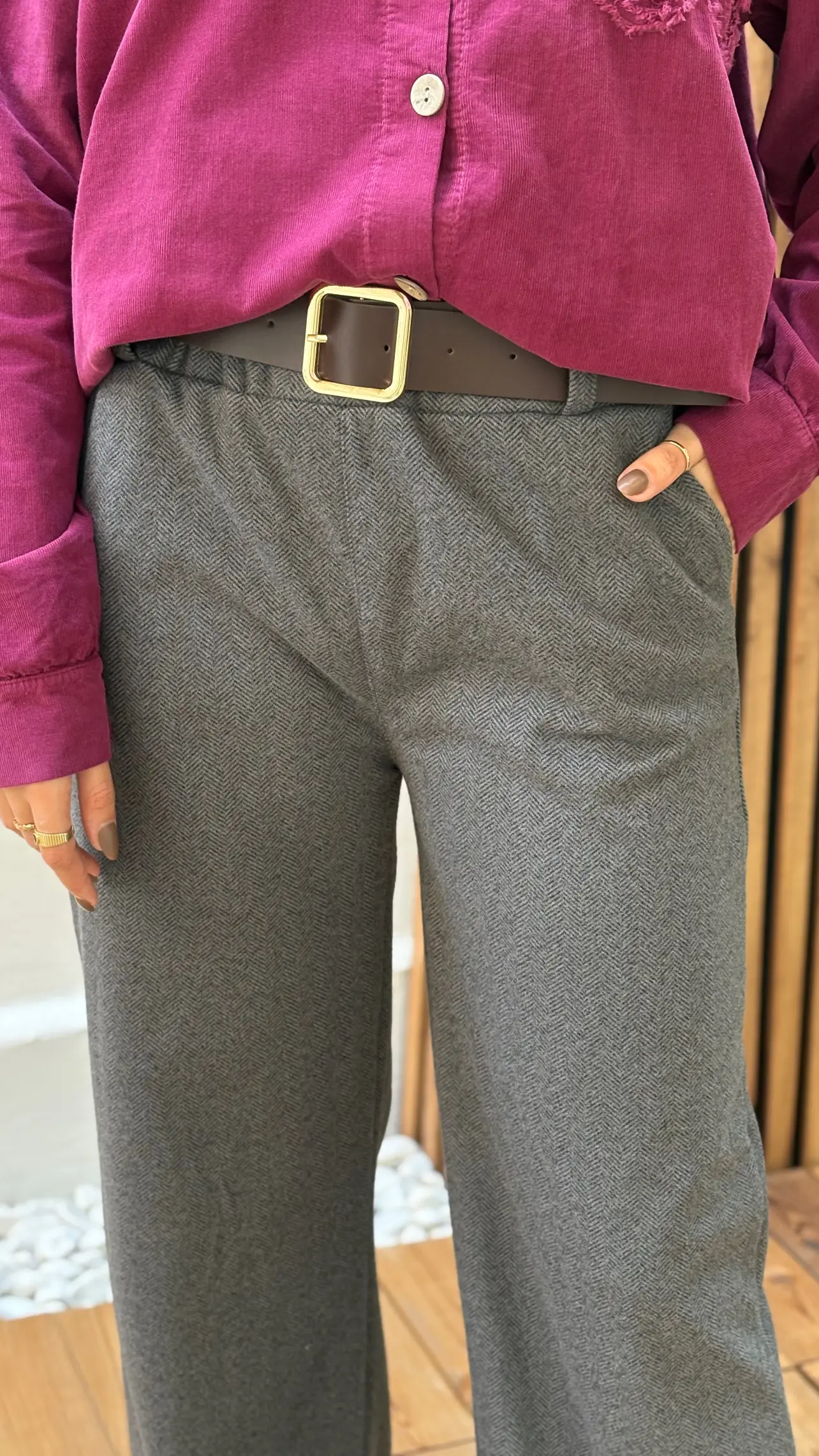 شلوار فوتر کمربنددار ایتالیایی